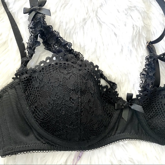 SXF Black Iridescent Lace Caged Bra - Picture 6 of 7